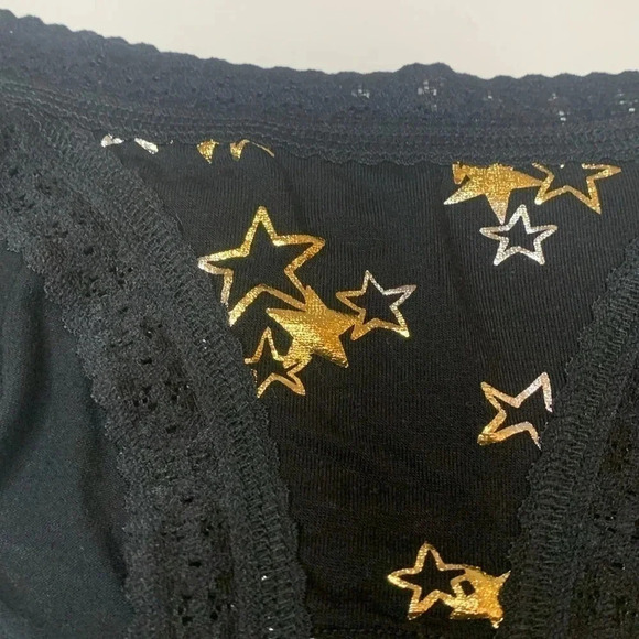 Hanky Panky Dream Brazilian Bikini Panty Black with Stars - Picture 3 of 8